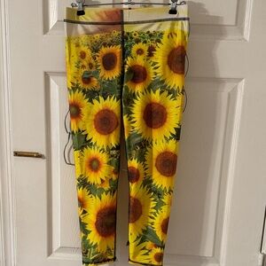 Terez Sunflower Print Leggings